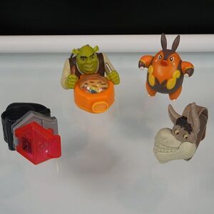 McDonalds Burger King Happy Meal Toys Shrek Pokemon Pignite Donkey Spy Gear